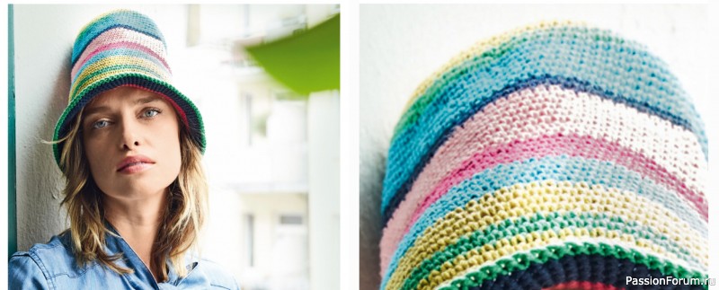 Шляпа в полоску. Описание