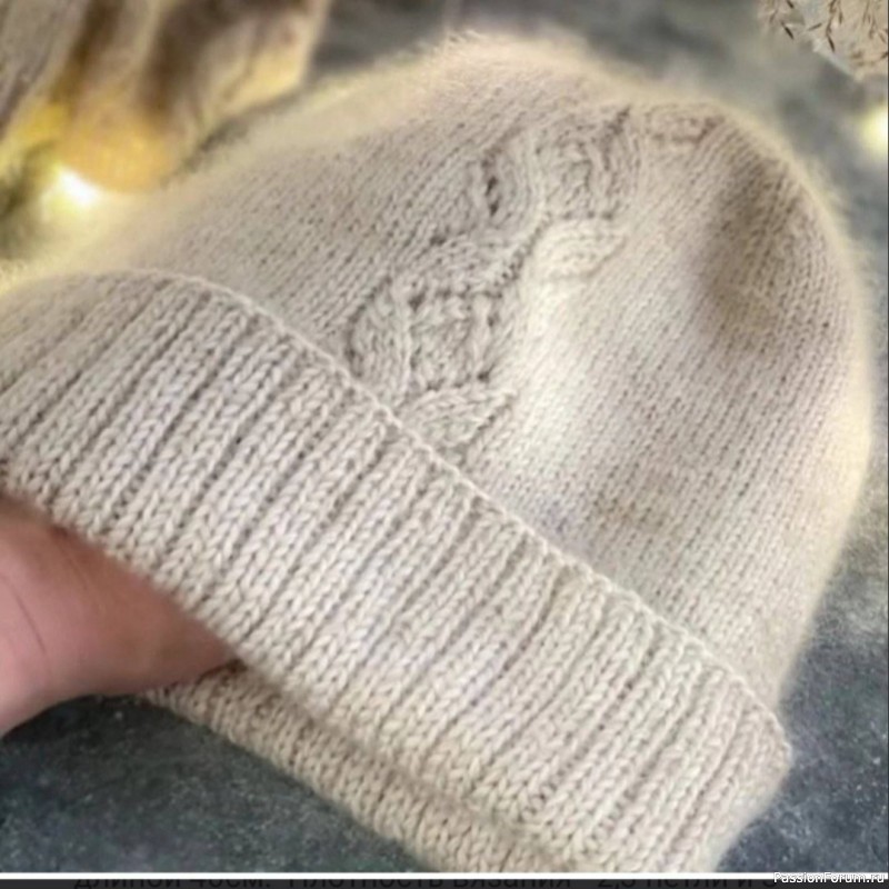 Шапочка ажурным узором. Схема