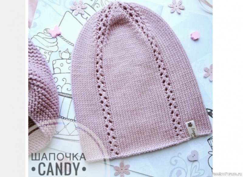 Шапочка «Сandy» спицами. Описание