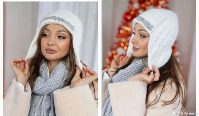 Шапка «Первый снег». Описание