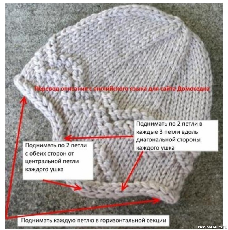 Скандинавская шапочка. Схема