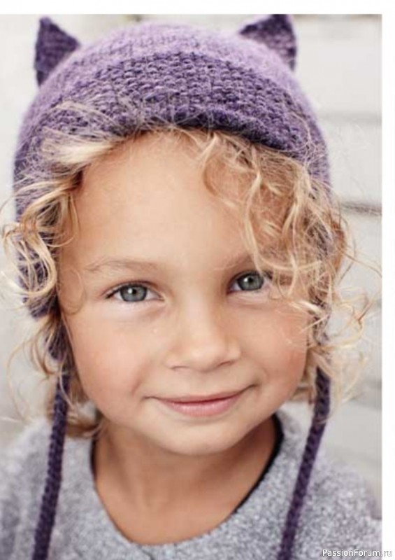 Шапочка с ушками. Описание