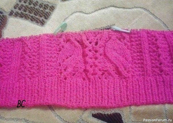 Ажурная шапочка с ушками. Схема