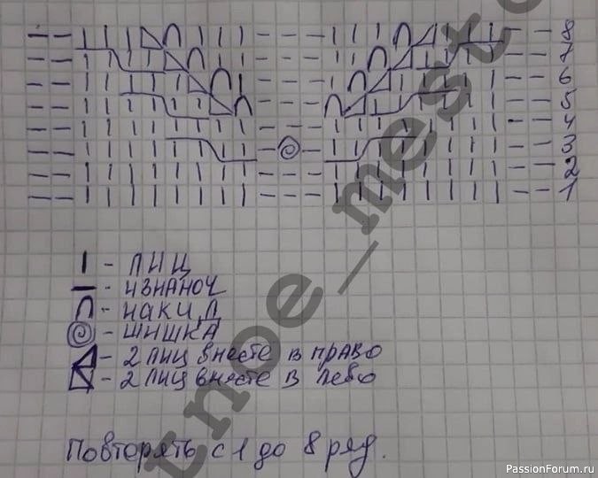Шапка с красивой косой. МК