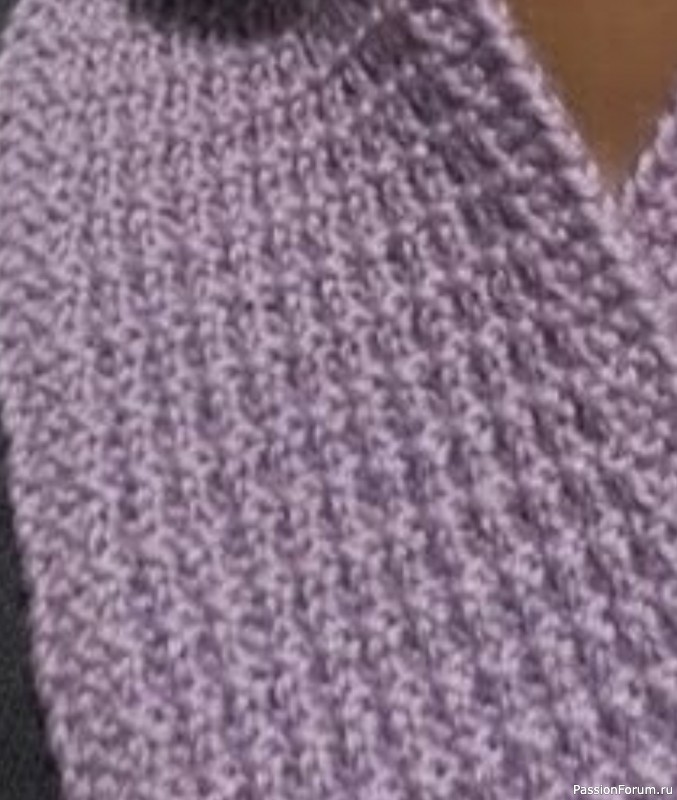 Комплект "Сиреневое ассорти" спицами