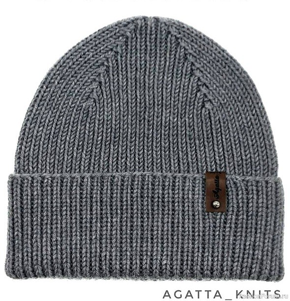 Шапка с красивой макушкой. Описание