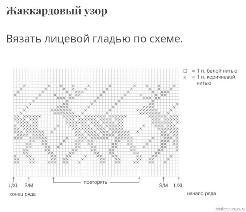 Шапка с оленями. Описание