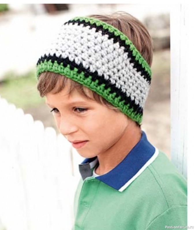 Детская повязка на голову. Описание