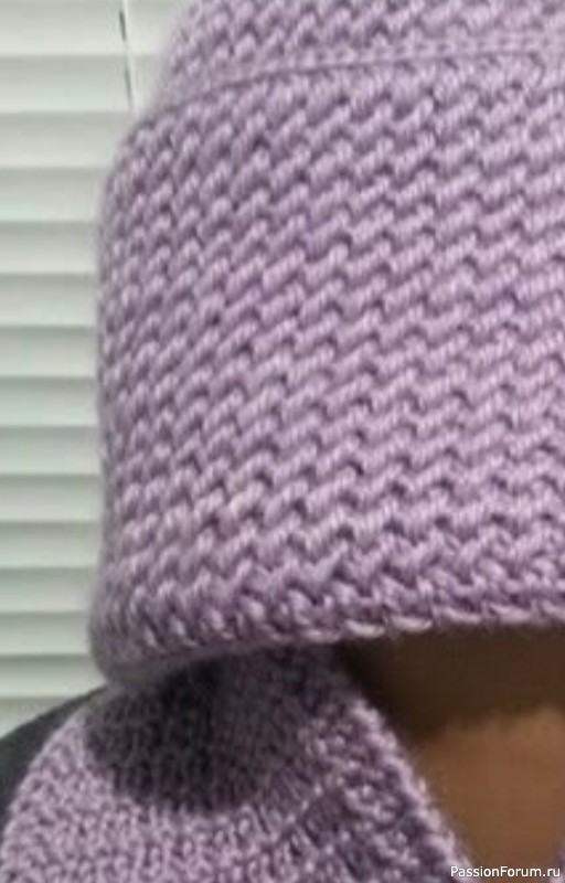 Комплект "Сиреневое ассорти" спицами