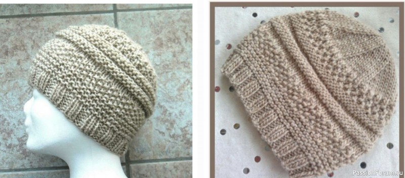 Универсальная шапочка спицами. Описание