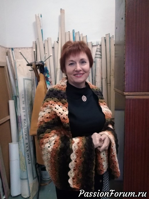 Палантин, который очень просто вяжется Палантин, который очень просто вяжется