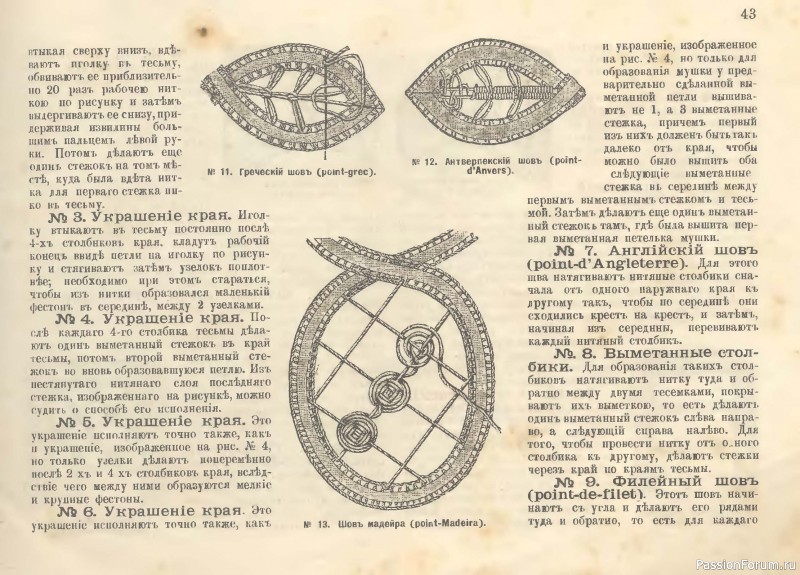 Старая книга по рукоделию. Шитьё и вышивка