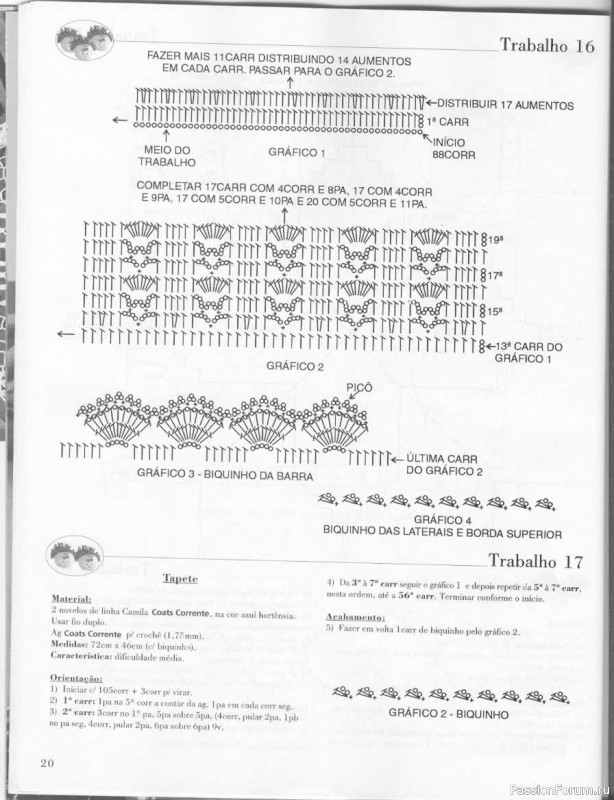 Trabalhos em Croche - работы крючком