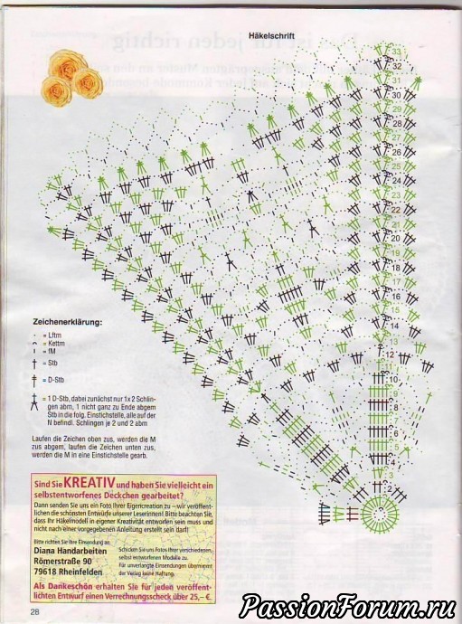 Филейка из журналов "Dekoratives Hakeln" продолжение