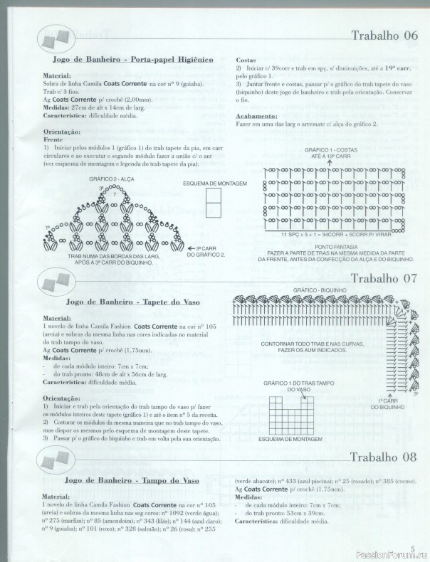 Trabalhos em Croche - работы крючком