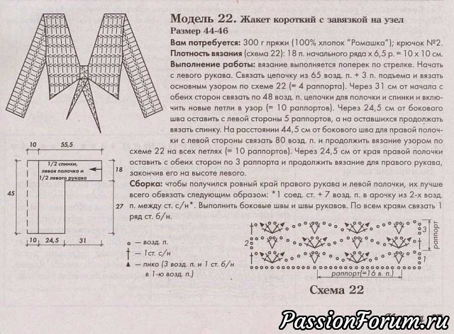 Скоро лето. Болеро крючком.