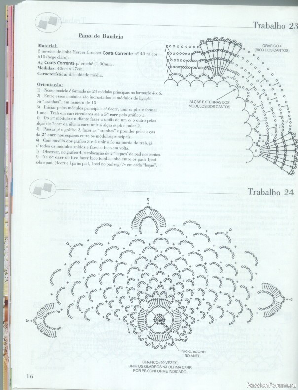 Trabalhos em Croche - работы крючком