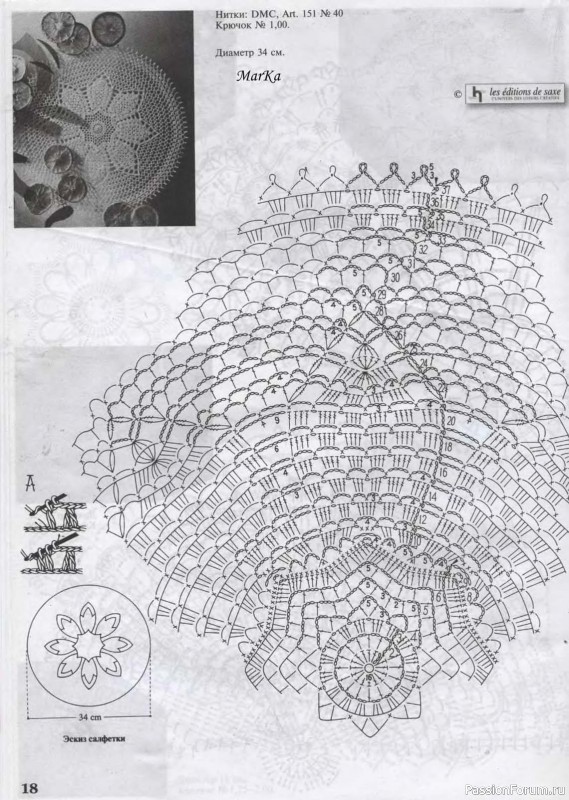 Мода и модель - вязание крючком. Салфетки ажурные и филейка