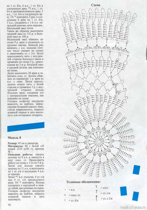 Салфетки брюгге. Схемы