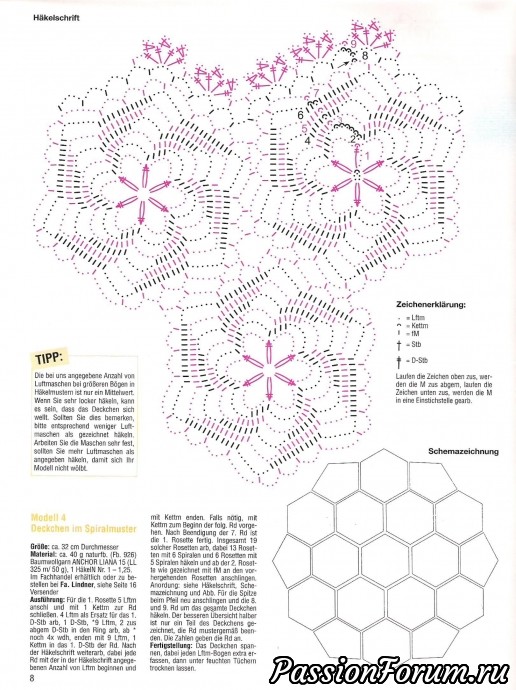 Филейка из журналов "Dekoratives Hakeln" продолжение
