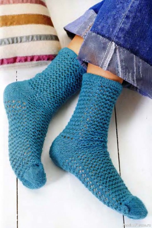 Вяжем носки. Поперечное вязание