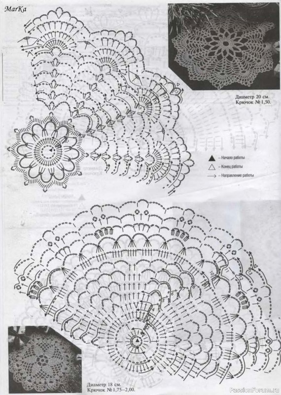 Мода и модель - вязание крючком. Салфетки ажурные и филейка