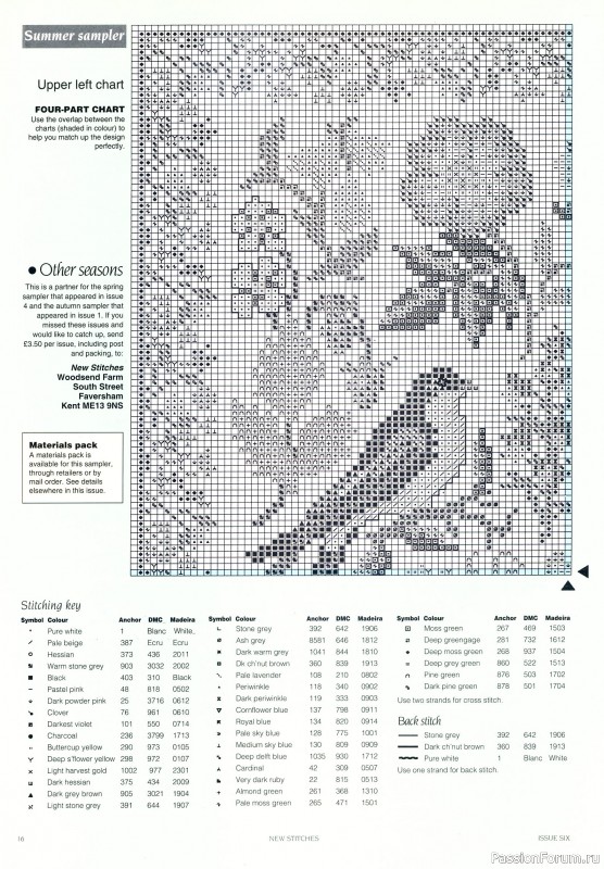 Вышивка с Mary Hickmott. Схемы и МК-6