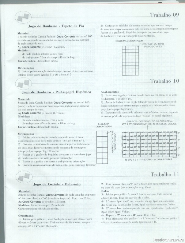 Trabalhos em Croche - работы крючком