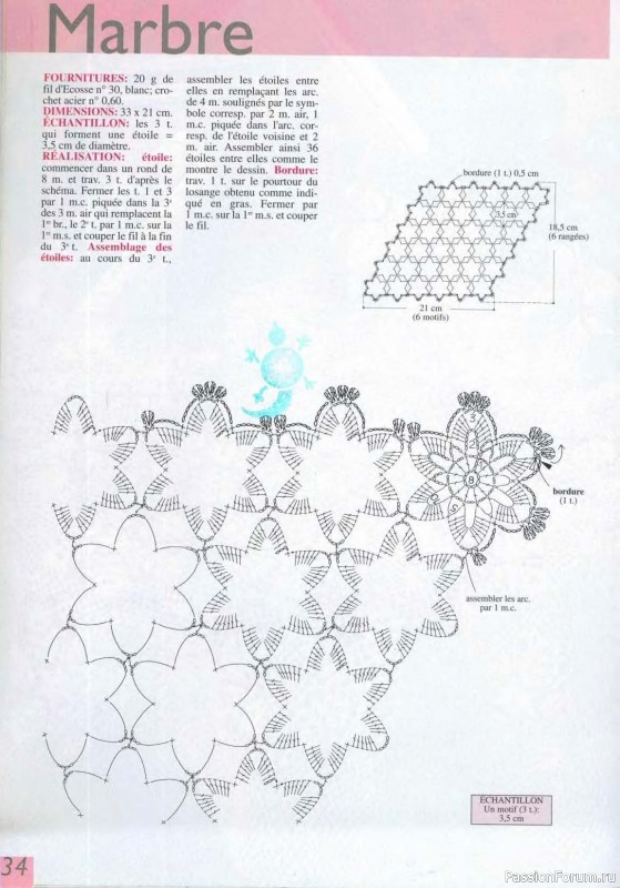 Салфетки, скатерти крючком. Схемы
