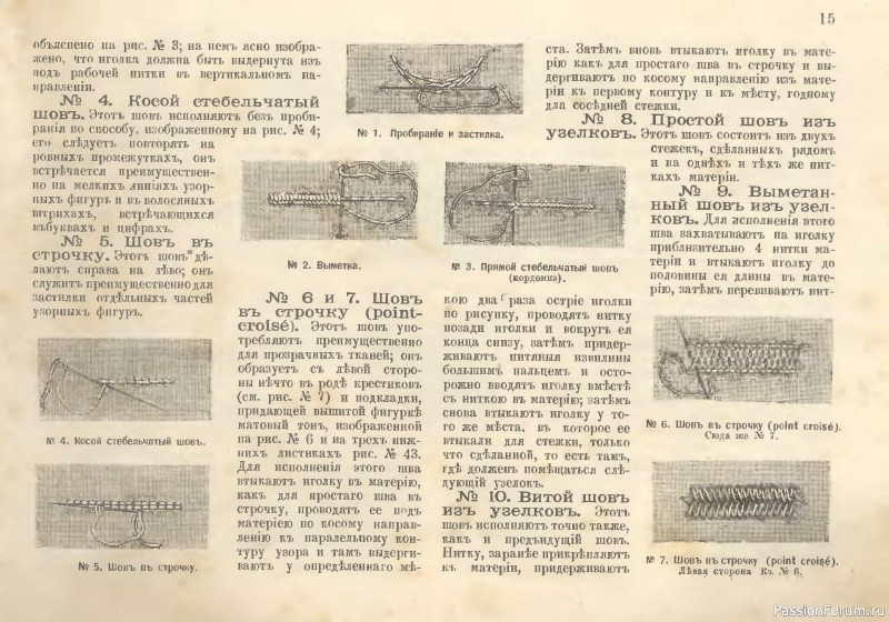 Старая книга по рукоделию. Шитьё и вышивка