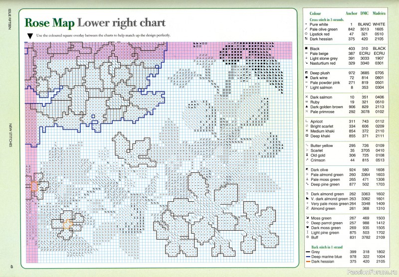 Вышивка с Mary Hickmott. Схемы и МК-7