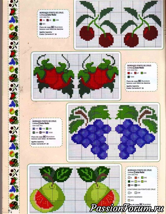 Сафетки, дорожки, полотенца вышитые крестом (продолжение)