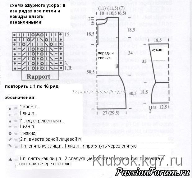 Ажурная кофточка