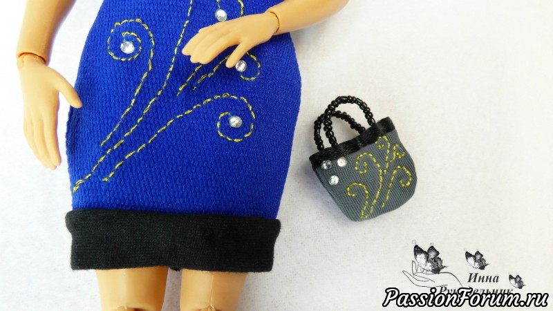 Как сшить/сделать классическую сумку для куклы Барби DIY