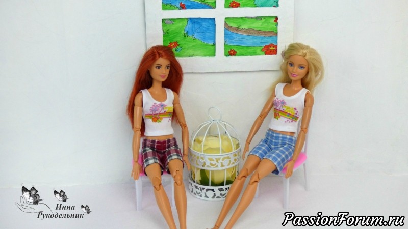 Как сшить ШОРТЫ для куклы Barbie своими руками (DIY)