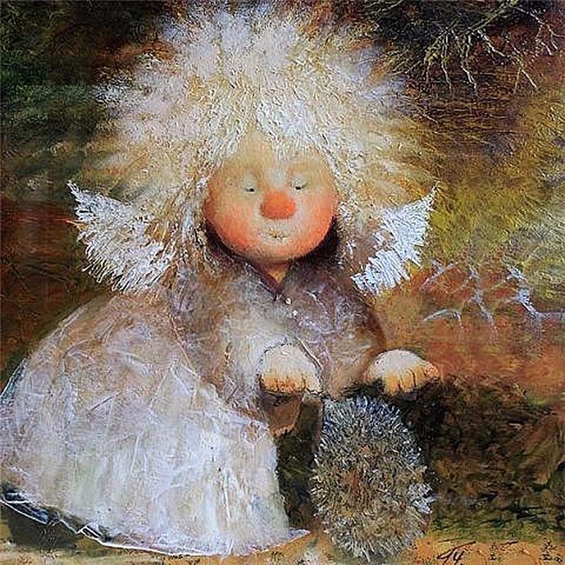 Художница которая рисует ангелочков