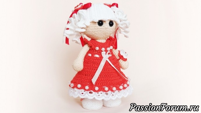 Моя первая куколка амигуруми