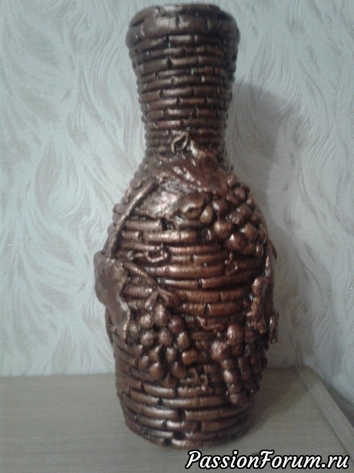 Декор вазы холодным фарфором
