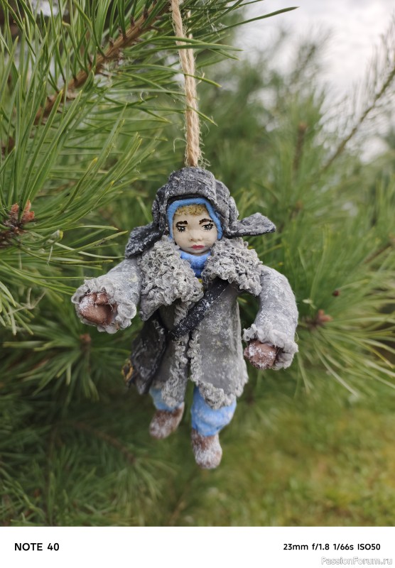Новогодние ватные игрушки