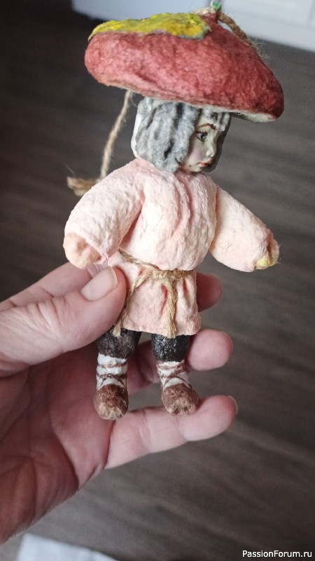 Новогодние ватные игрушки