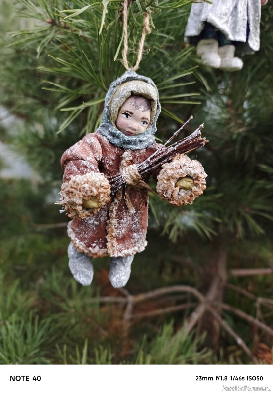Новогодние ватные игрушки