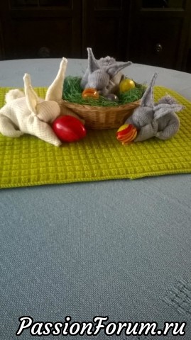 Мои пасхальные зайцы.