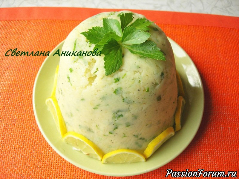 Оригинальный закусочный торт из картофельного пюре