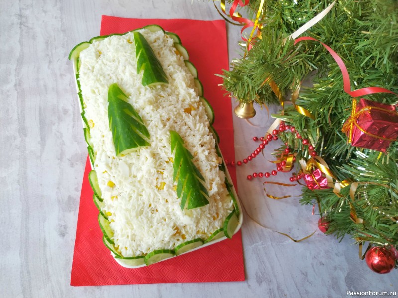 Праздничный салат с курицей "Елочки в снегу" на Новый год 2021! Праздничный салат с курицей "Елочки в снегу" на Новый год 2021!