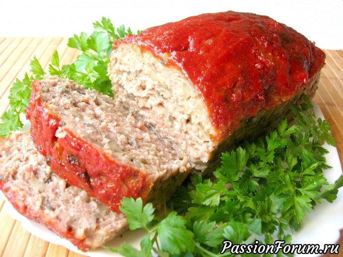 Мясной хлеб с грибами или лучшая мясная закуска MEATLOAF!