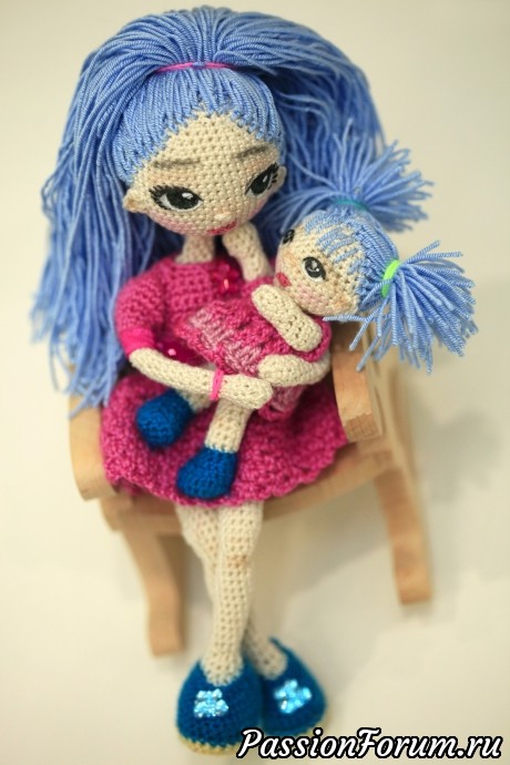 Кукла Маша с дочкой Леной