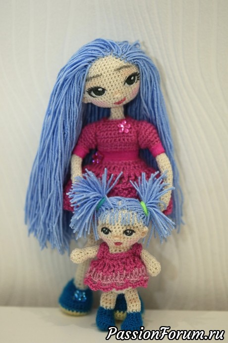 Кукла Маша с дочкой Леной
