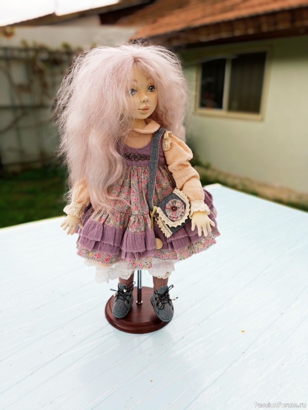 Авторская текстильная интерьерная кукла Анна