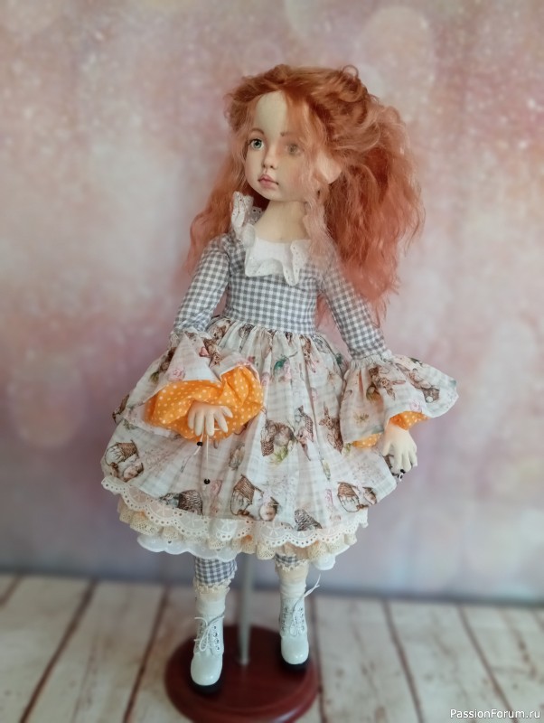 Текстильная кукла ручной работы