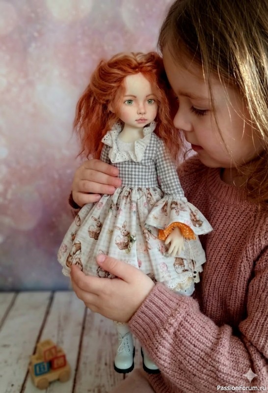 Текстильная кукла ручной работы